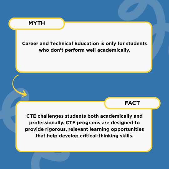 Today, let’s look into the myths surrounding academic and Career and Technical Education!

#wideca #cte