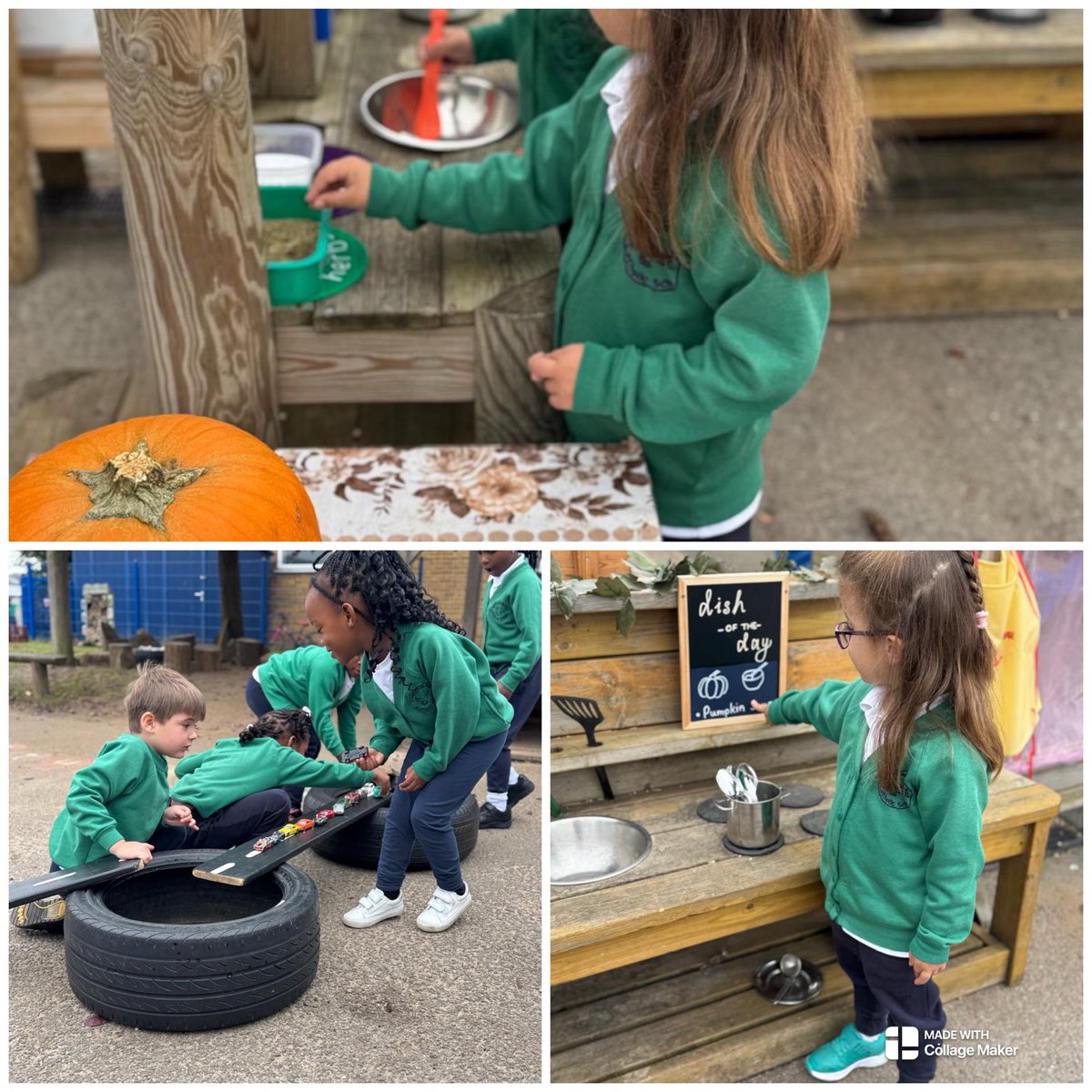 Reception classes have had an amazing morning investigating the outside area! Such fun and collaborative learning.