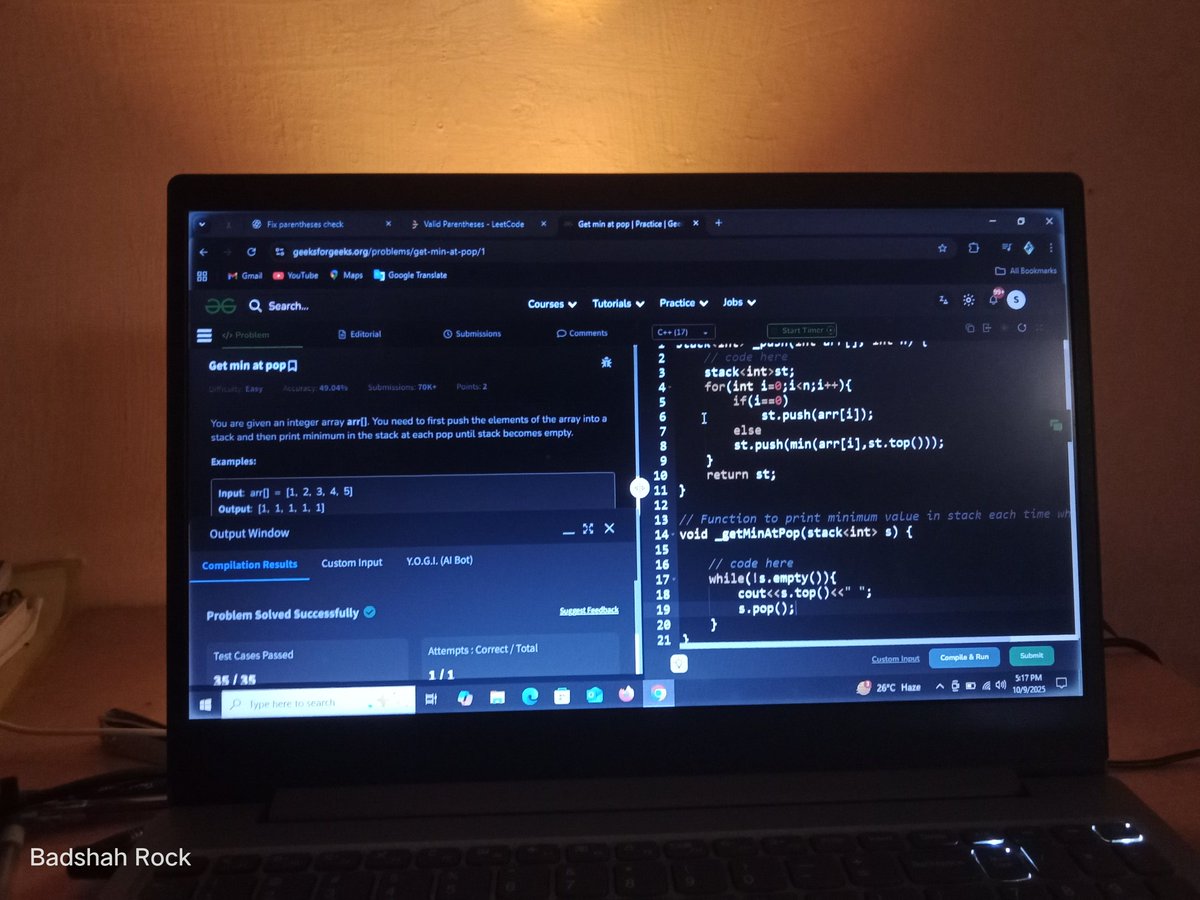 badshahrock7's tweet image. Spent some time today solving problems on Stack—there's nothing like the feeling of a solution finally clicking.
What's your go-to method for working through a tough coding problem?
#SoftwareEngineering #ProgrammingLife #LearningInPublic #DeveloperCommunity
@rohit_negi9