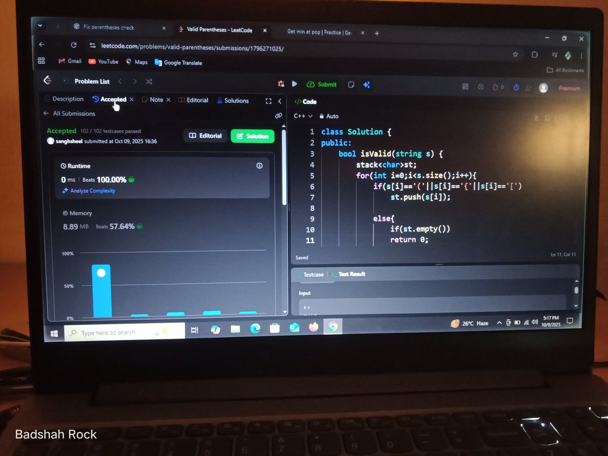 badshahrock7's tweet image. Spent some time today solving problems on Stack—there's nothing like the feeling of a solution finally clicking.
What's your go-to method for working through a tough coding problem?
#SoftwareEngineering #ProgrammingLife #LearningInPublic #DeveloperCommunity
@rohit_negi9