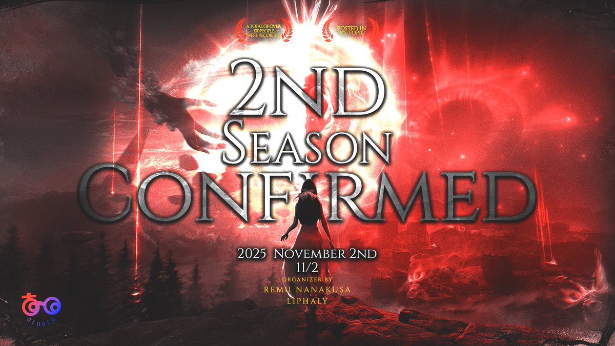📢OnceHumanストリーマーサーバー
【#あるえる鯖】第2弾開催決定‼️

📅開催期間：11月2日〜12月1日

🎮応募方法
① （<a href="/rem__life/">七草玲夢</a>）
② （@56s_）
上記2名をフォロー ✅  
③ この投稿をリポスト ♻️  
④ 下記フォームを記入 ✍️  

🔗応募フォーム  

forms.gle/7hxPEFY2yRQsML…

#スト鯖 #OnceHuman