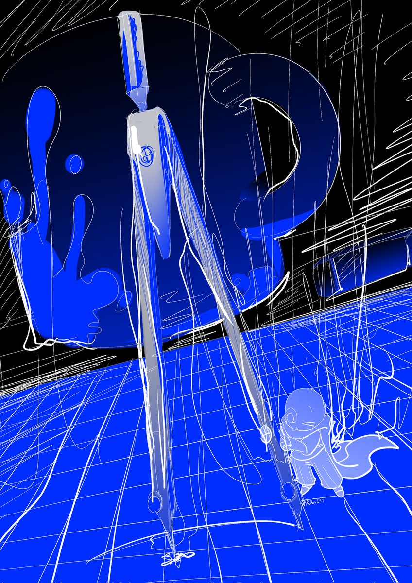 Day 9 Blueprints #inktobertale2025