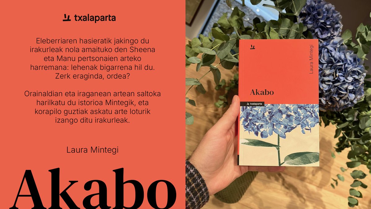 "Plazera da Mintegiren ahotsa berriz entzutea: narratzaile gisa ez ezik, gure garaiko kontraesan eta botere harremanen lekuko gisa ere bai."

<a href="/JonJimMart/">Jon Jimenez Martinez</a>,  Gara egunkariko kritikan:
kritikak.armiarma.eus/?p=9248

📚txalaparta.eus/eu/liburuak/ak…
