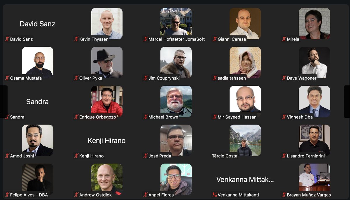 oracleace's tweet image. A huge thank you to the 60+ Oracle ACEs who joined our program update meeting today! 🌟 Special appreciation goes to our outstanding speakers for sharing their knowledge and insights. Your passion and expertise keep our community thriving. #OracleACE