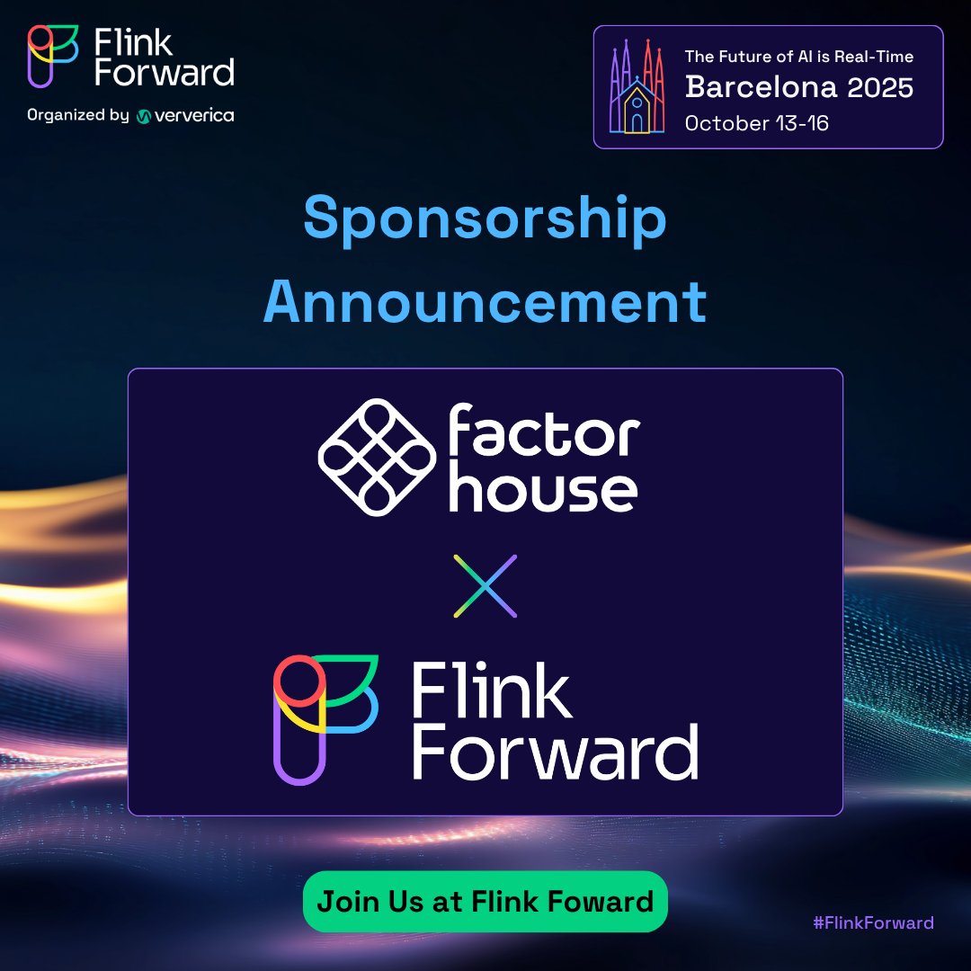 We’re excited to welcome Factor House as a gold sponsor for Flink Forward Barcelona 2025!

Don’t miss their demo: 'Building End-to-End Data Lineage with Kafka, Flink, and Spark'

👉 hubs.li/Q03MfYWr0

#FlinkForward #ApacheFlink #StreamProcessing #DataLineage