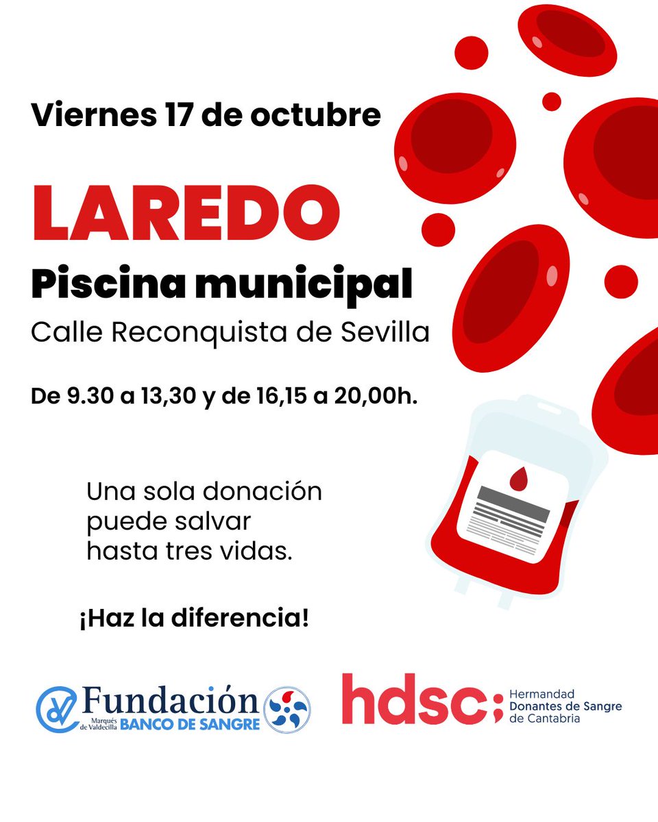 BSCANTABRIA's tweet photo. 📆Mañana, te esperamos en #MALIAÑO   

Recuerda que✖️No puedes donar:  

🔶#Embarazo, #Postparto y #Lactancia 

🔶No ha pasado un mes desde tu última vacuna 

#donasangre #donaplasma #donavida https://t.co/sFsBzfpV7s