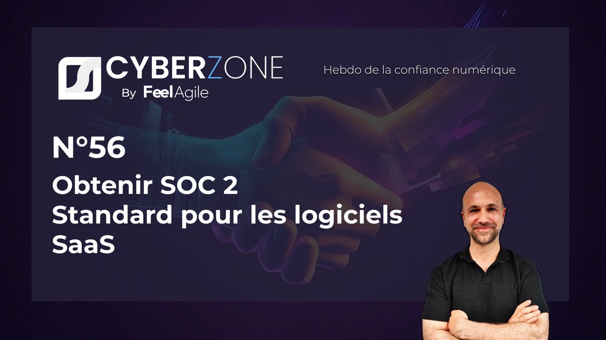 CYBERZONE #56 – SOC 2 - demain à 12 h LIVE - posez vos questions sur SOC 2
🔗 eu1.hubs.ly/H0nBD820
#SOC2 #CyberZone #ConfianceNumérique #CyberSécurité #Compliance #FeelAgile