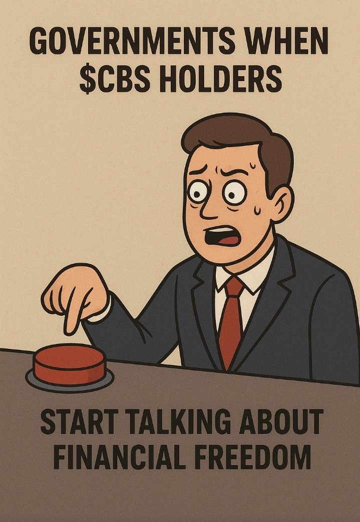 GoldNodeSupreme's tweet image. Governments when $CBS holders start talking “financial freedom” 😎💎
They can’t censor what’s already decentralized.
📜 CA: B9z8cEWFmc7LvQtjKsaLoKqW5MJmGRCWqs1DPKupCfkk
🌐 Join tg: t.me/CBS_Coin/1
#CBS #CryptoFreedom #Sovereignty #Solana