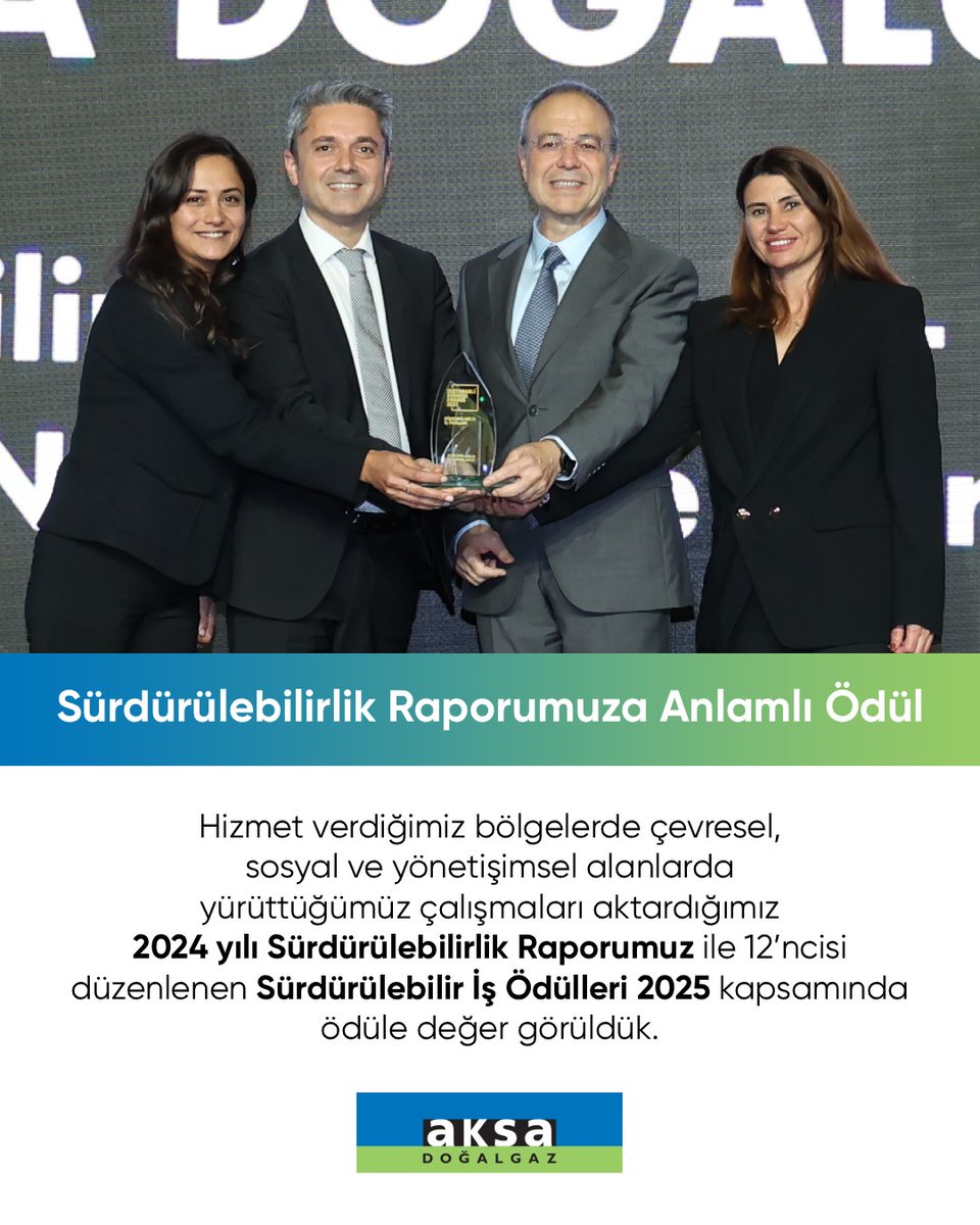 “Doğallığın Gücüyle, Türkiye’nin Neredeyse Her Köşesinde” temalı 2024 Sürdürülebilirlik Raporumuz ile Sürdürülebilir İş Ödülleri 2025’te “Sürdürülebilir İş Raporlaması” kategorisinde ödüle değer görüldük.
Bu anlamı ödül, sürdürülebilirlik yolculuğumuzda şeffaflık ve etki odaklı