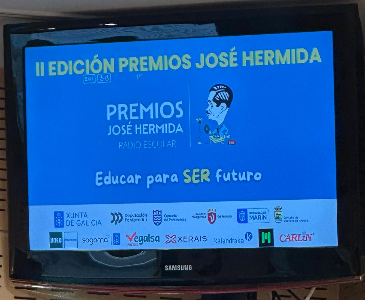 🎙️II PREMIOS JOSÉ HERMIDA

En maio de 2026 celebrarase a II Gala Premios José Hermida no salón de actos da UNED Pontevedra.

<a href="/SerPontevedra/">Radio Pontevedra</a> formará un xurado con profesionais da radio e docentes, encargado de escoller os dez podcast finalistas.