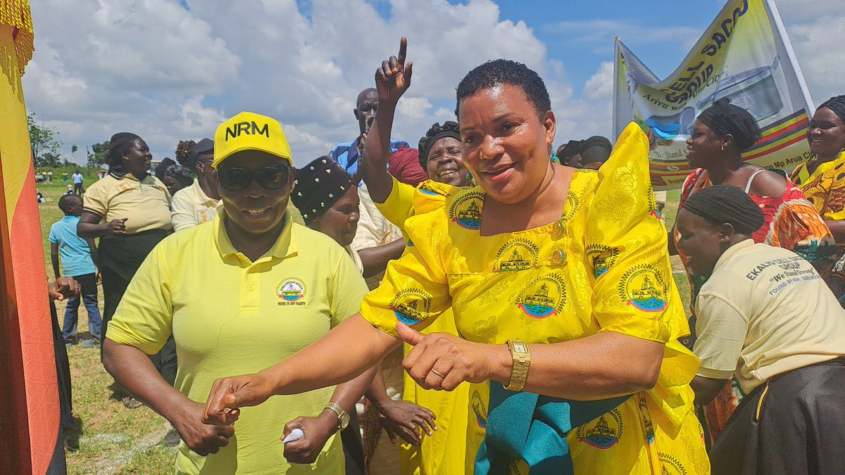 BensonOraku's tweet photo. Maj: Betty Otekat Akello the new RCC of Arua City together with Hon Bakoko Bakoru and other NRM Delegates in Arua City vividly celebrating independence day in Arua City https://t.co/0vpq5m5OFA