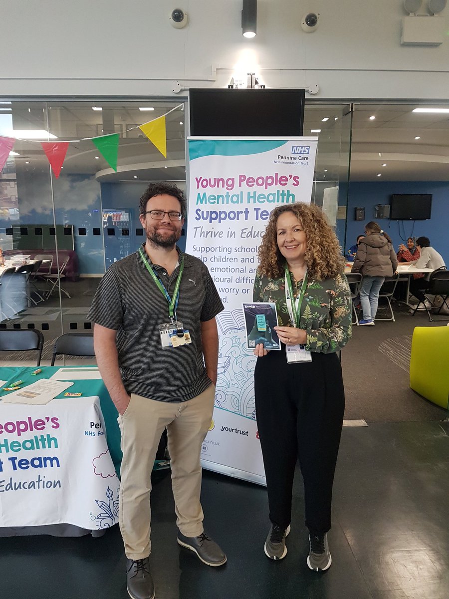Here <a href="/hopwoodhall/">Hopwood Hall College</a> with #rochdale thrive team supporting #worldmentalhealthday2025! Come and chat about how kooth.com can support you!