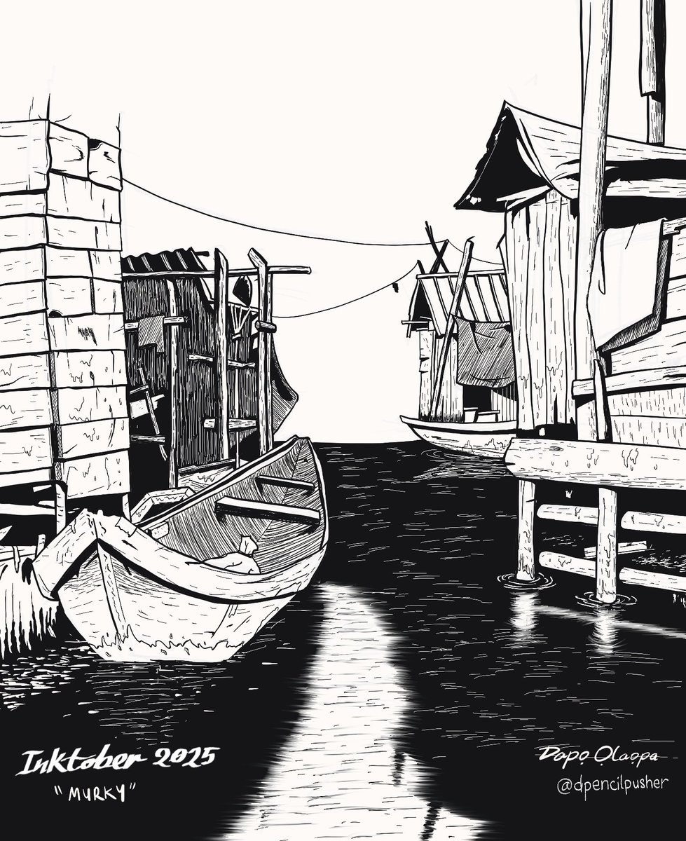 dpencilpusher's tweet photo. Inktober 2025, Days 1, 2, 3, 4 https://t.co/gLom34aZ7h