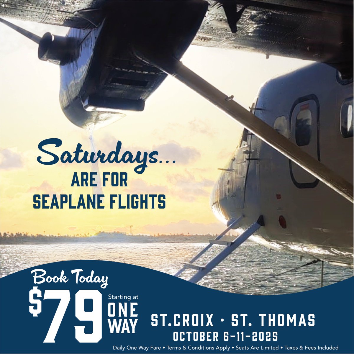 STILL TIME TO BOOK your Downtown to Downtown flight  this week starting as low as $79 one way*.
 seaborneairlines.com or call 801-401-9100
* Terms &amp; Conditions Apply • Seats Are Limited • Daily One Way Fare • Taxes &amp; Fees Included • Book &amp; fly by 10-6-11, 2025.