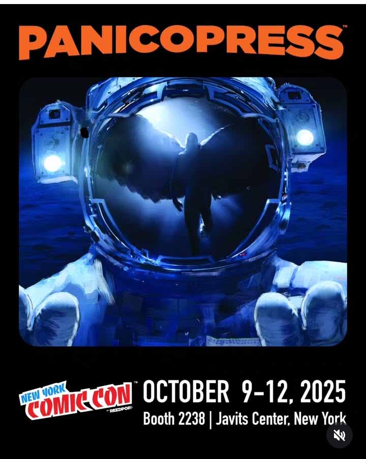 If you're in New York Comic Con, you can get comics and covers I've released at Storm King Productions  booth 3417 and PanicoPress booth 2238.