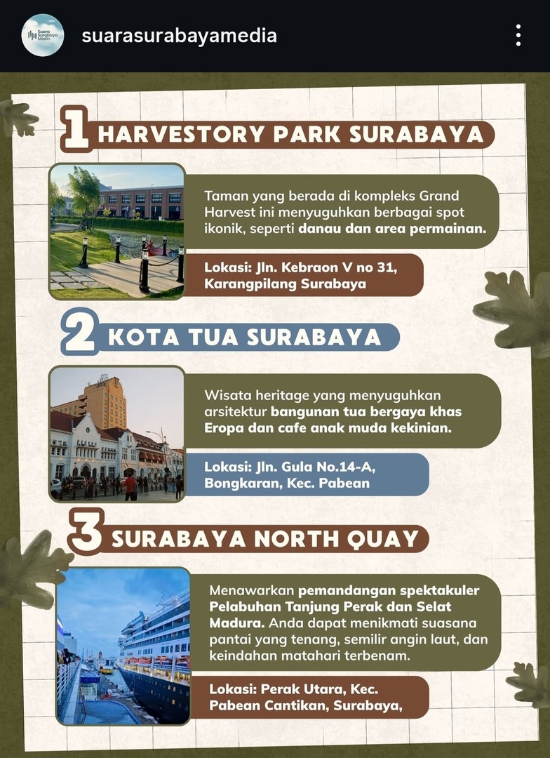 -rek dari 3 tempat ini, mana yang paling cocok buat jalan2 berdua sama pacar?