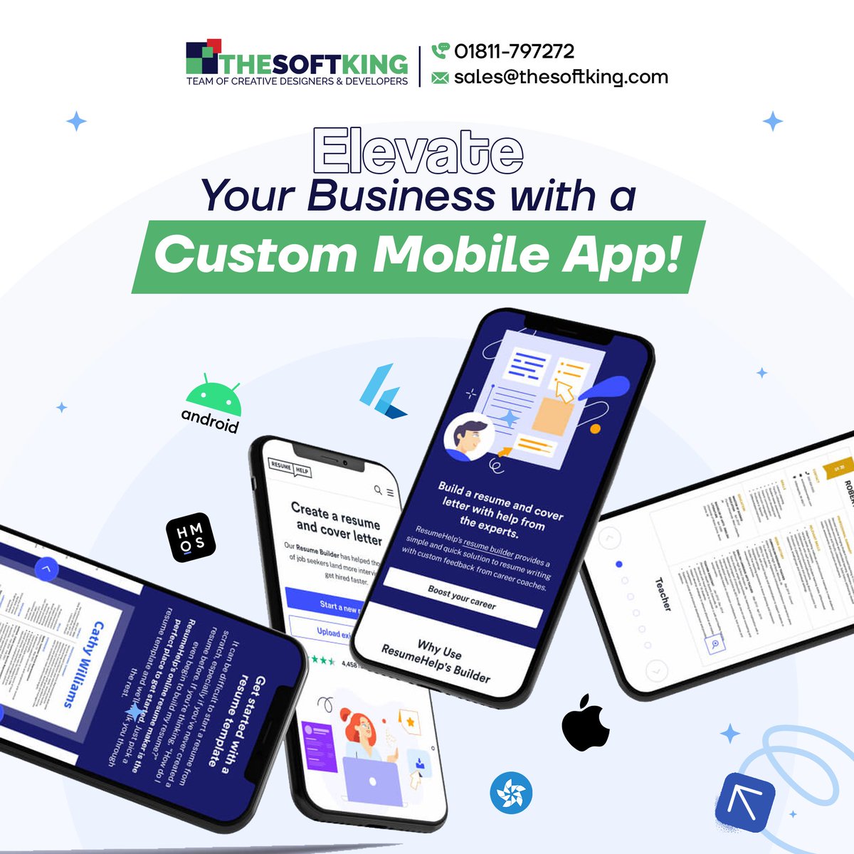 🚀Elevate your business with a custom mobile app by THESOFTKING LIMITED!

✅ Android | iOS | Flutter
✅ Beautiful UI/UX
✅ Scalable &amp; high-performance solutions

Let’s build your next big digital success story
📩sales@thesoftking.com | ☎️01811-797272
#MobileAppDevelopment #TSK
