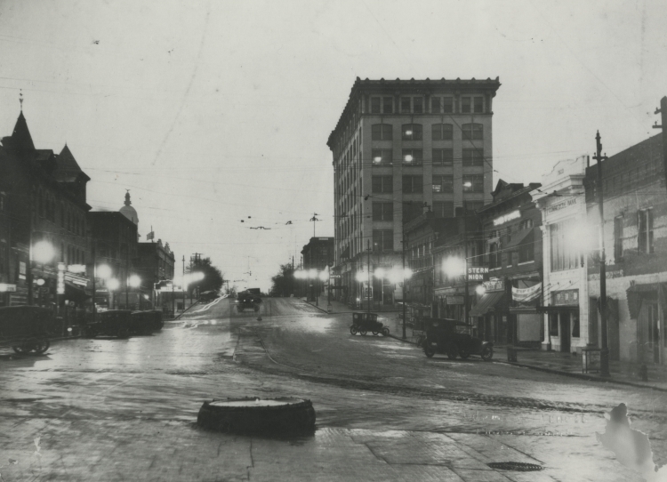 A view of <a href="/DowntownAthens/">Downtown Athens, GA</a> from the 1920s. 

Photo from our archives.

#UGA
#TBT