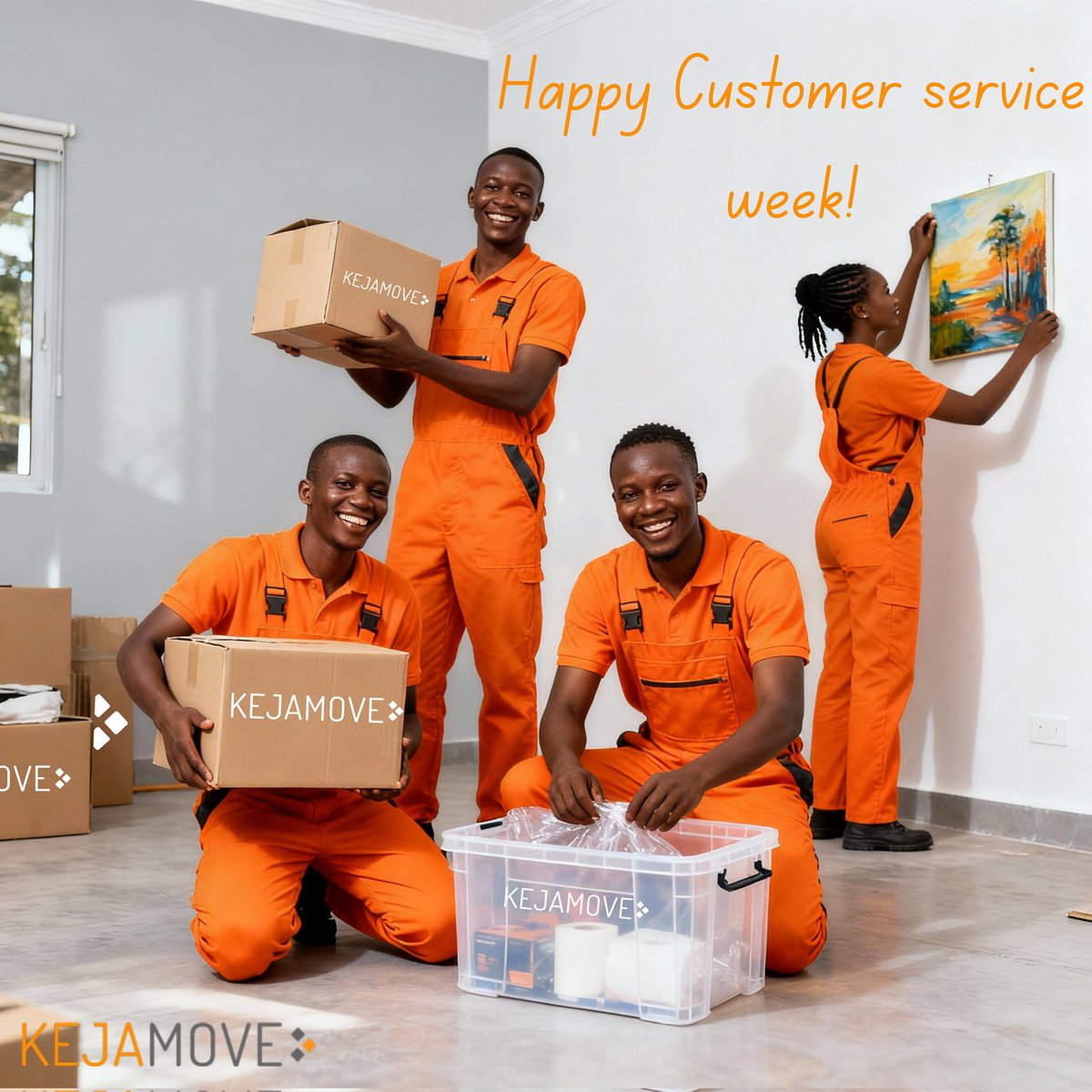 kejamove's tweet image. Behind every smooth move is a team that truly cares. 💪 Happy Customer Service Week from all of us at Kejamove!

#customerserviceweek #Kejamovecares #movingmadeeasy #TeamKejamove #drivenbycare