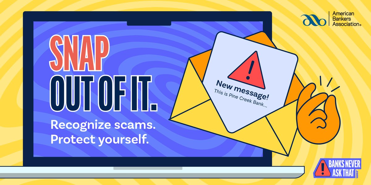 FANDCBANKMO's tweet photo. #CybersecurityAwarenessMonth is a great time to remind everyone that the technology conveniences we enjoy come with some risks.  Don't click on links in email messages and social media posts unless you fully trust them.  Social media content is getting harder to trust! Be Aware. https://t.co/hnjMDNFFe0