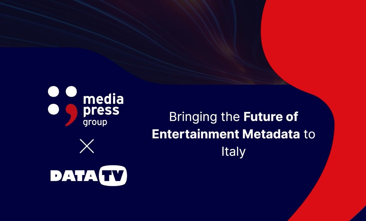 mediapressgroup's tweet photo. 🇮🇹 Another Big News!
@mediapressgroup has acquired a significant stake in DataTV, Italy’s leading metadata provider.
Together we’ll combine European reach with local expertise to support Italian broadcasters, streamers & operators.
#MediaPressGroup #DataTV #Metadata #Italy https://t.co/VzCnWISSHq