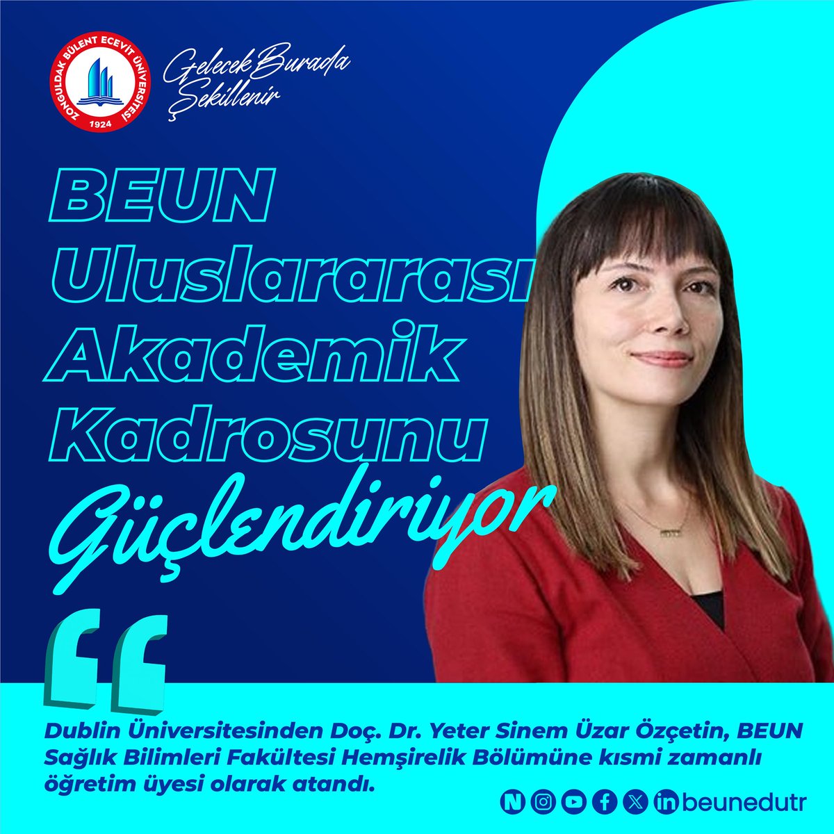 Zonguldak Bülent Ecevit Üniversitesi (BEUN), küresel akademik iş birlikleri ve uluslararasılaşma vizyonu doğrultusunda önemli bir adım daha attı. İrlanda'nın saygın yükseköğretim kurumlarından "University College Dublin, School of Nursing Midwifery and Health Systems"