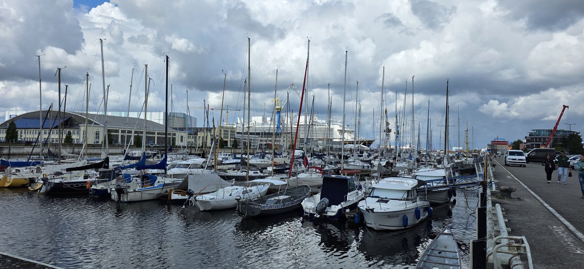 Oriontech_AV's tweet photo. A view across the marina in Wismar looking at the new Disney ship which I was fortunate to be invited to consult on for a brief visit https://t.co/9apgNk3i7j