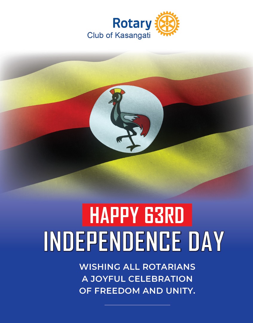 Let the celebrations of Uganda Independence Day be full of high spirits and cheers. Warm greetings on this auspicious occasion to all.
#RotaryEyamba
#TearGasRepublic
#RCKasangati