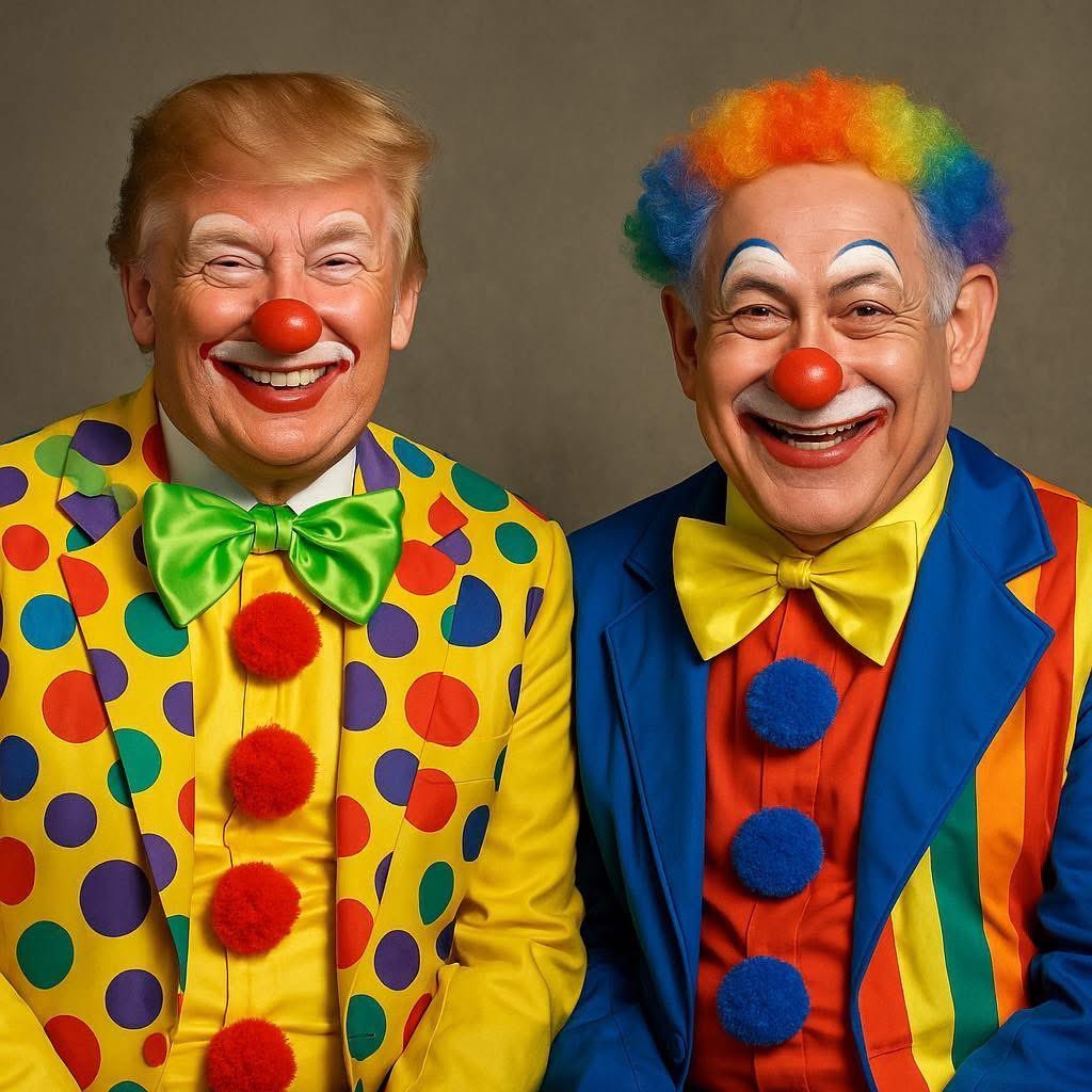 izLam02's tweet photo. @hadarse @WhiteHouse Split fake prize in half between the two criminal clowns https://t.co/vC3kp830oP