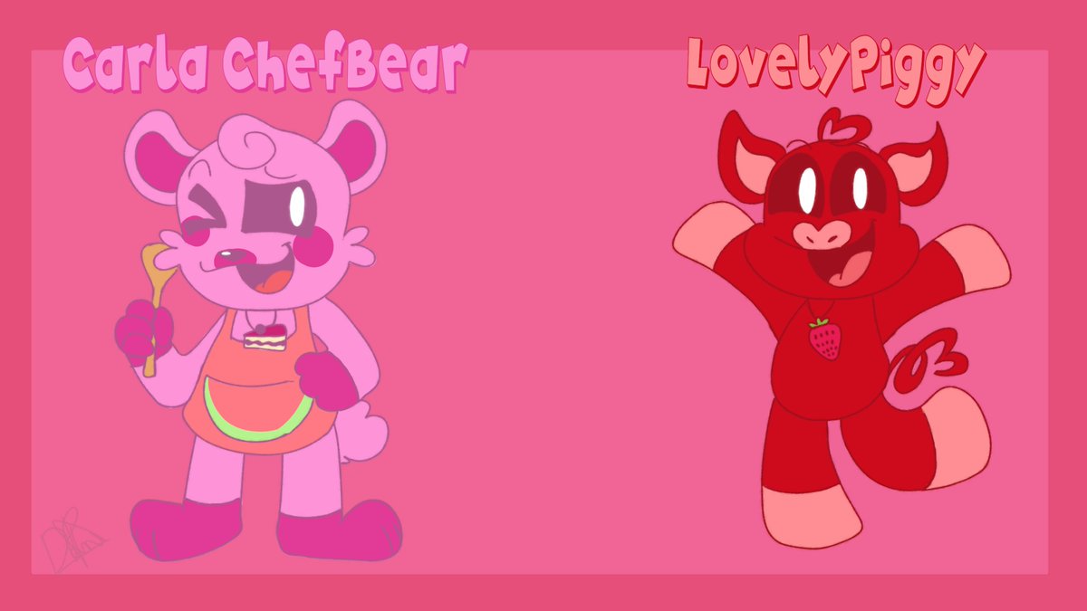 H3y_D4n1_Draw's tweet photo. The last Smiling Critters swap, today: Bobby Bearhug and PickyPiggy! Which one do you like the most?
#SmilingCritters #SmilingCrittersAU #BobbyBearHug #PickyPiggy #SwappingCritters #CarlaChefbear #LovelyPiggy https://t.co/MUGBc4qi01