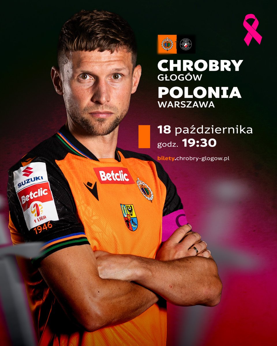 W sobotę 18 października zagramy z Polonią Warszawa🟠⚫

Wydarzeniu towarzyszyć będzie akcja „Rak nie gra fair – my tak” 🩷 Przed #CHRPOL zapraszamy do różowego miasteczka NFZ, gdzie będzie można skorzystać z bezpłatnych konsultacji z okazji Miesiąca Świadomości Raka Piersi.