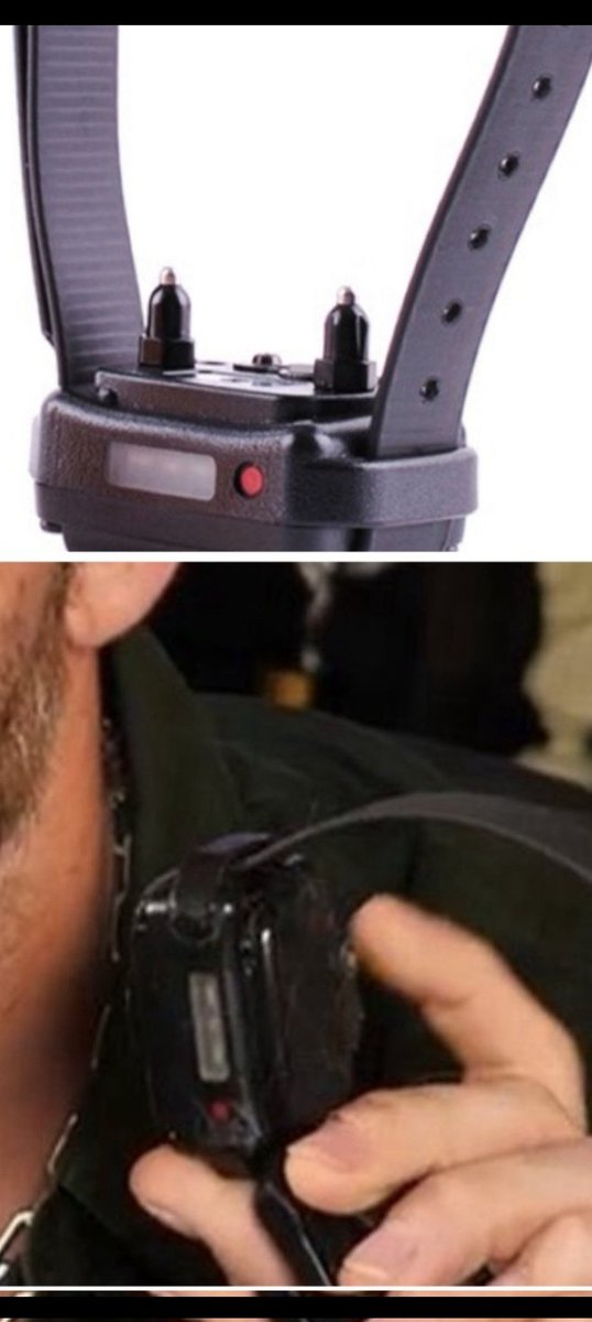 LopsidedPandas's tweet photo. @HasPause Stop lying, i dont have a problem with shock collars if used properly. Keeping your prop dog in place while you stream is not proper use. Putting tape on the back just makes you look worse. https://t.co/dnJK9hwIQb