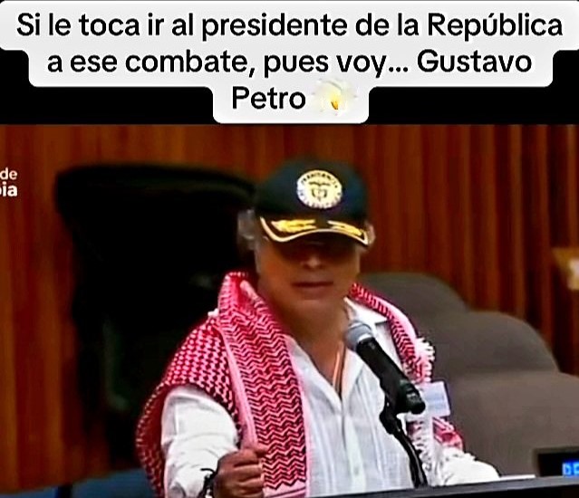 Que la Humanidattt entera lo sepa:
Estas fueron las palabras del Líder de las Galaxias, que atemorizaron a Israel y que la llevaron hoy, a firmar la paz.
El temible Soldado, Brayan Gustavo Petro, debe ser el Premio Nobel de Paz, que se entregara mañana.