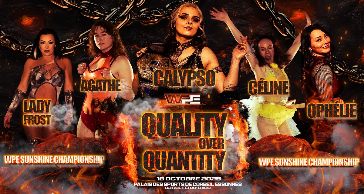 ProEssonne's tweet image. Le 18 Octobre approche !
#catch #catchfr #prowrestling