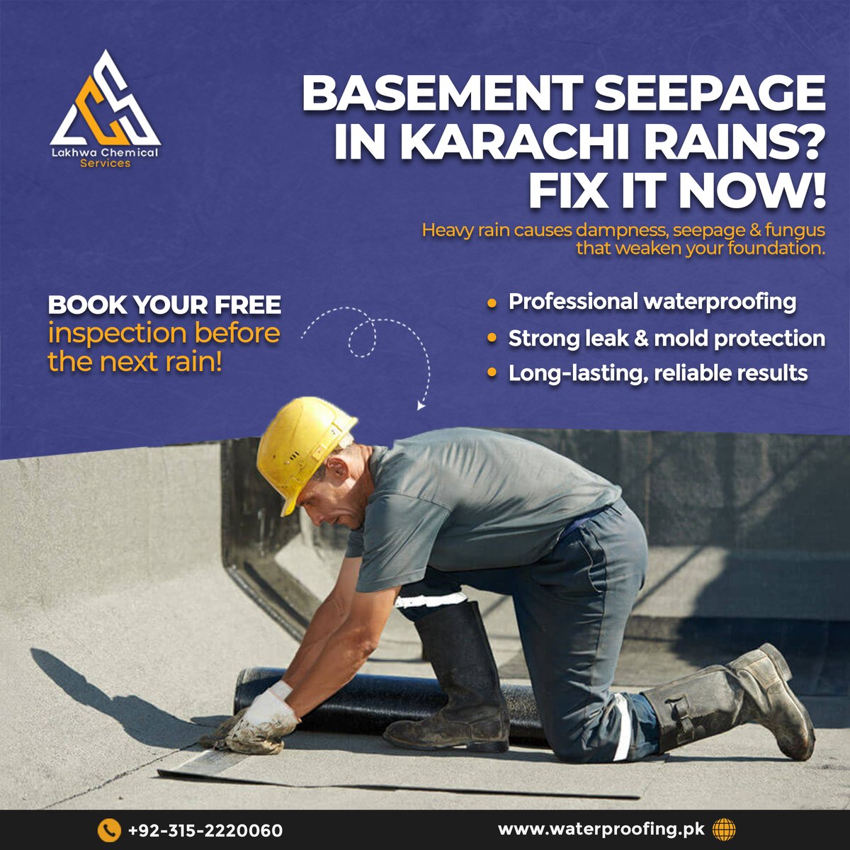 LakhwaCS's tweet photo. 💧 A damp basement isn’t just annoying—it’s a warning.
Basement waterproofing protects your home from cracks, mold, and costly repairs.
Fix leaks early. Save your foundation later.
#HomeImprovement #Waterproofing #lakhwachemicalservices https://t.co/95FFjdrAti