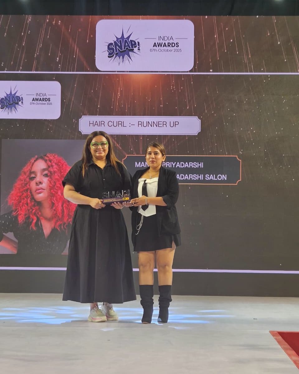 Congratulations to Manshi Priyadarshi, runner-up in the Hair Curls category at the SNAP! India Awards 2025! ✨

#professionals #mumbaiexpo #event #professionalbeautyevent #beautyexpo #runnerup #snapwinners
