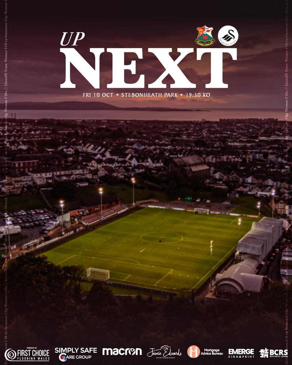 ⏩ UP NEXT | Womens U19s

Our 19s are back at home this Friday night as Swansea City Womens U19s come to Stebonheath Park!

⏰ Friday 10th October, 7:30pm Kick Off
🎟️ £3 Entry, U16 FREE!
☕️ CAFE 1893 OPEN!

Come and support the young Reds this Friday night!

#WeAreRed 🔴