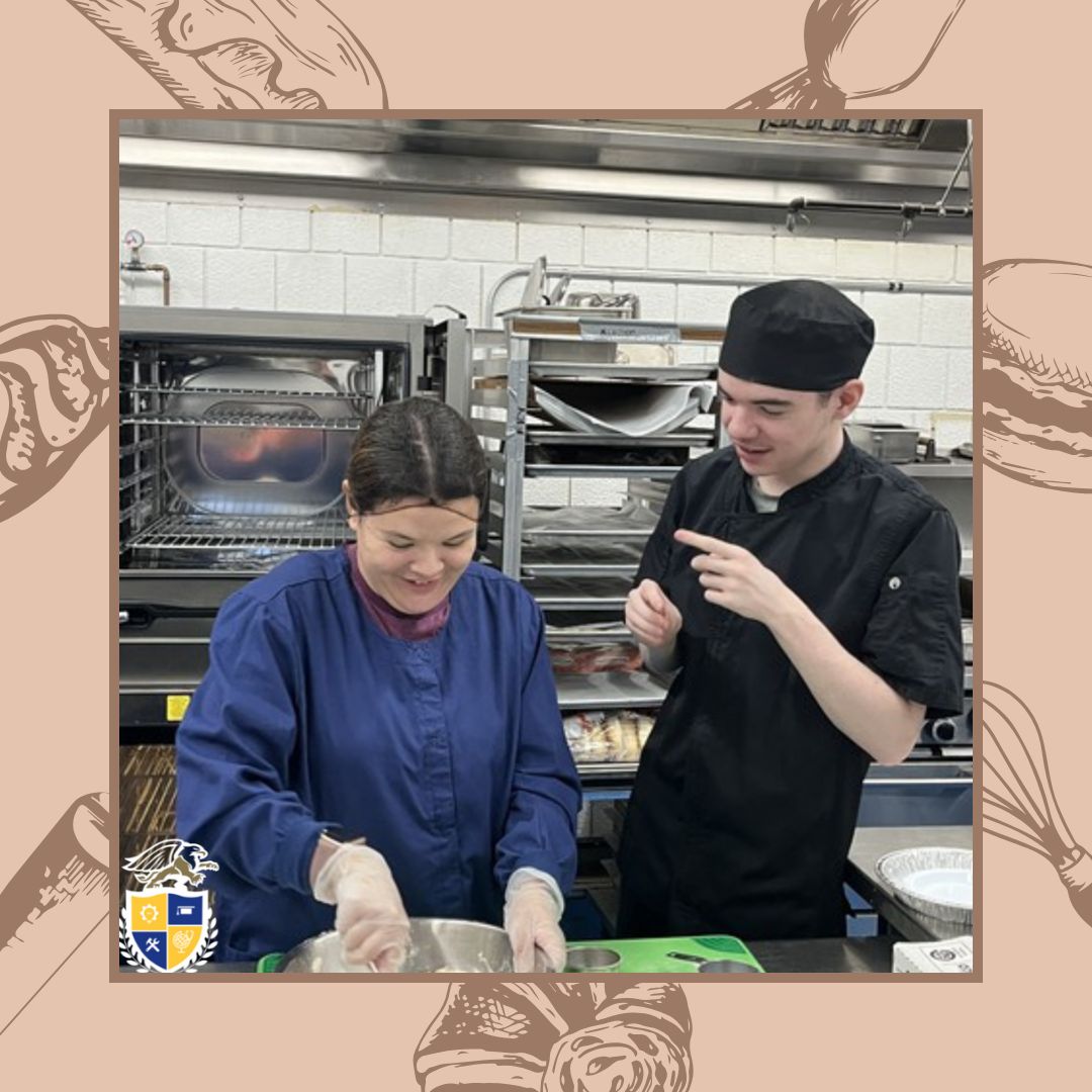 Culinary Cafe students are living "farm to table"! Collaborating with culinary arts to bake apple pies &amp; perfecting pickling skills with tomatoes they grew from seed. Pies &amp; pickled tomatoes were sold to staff at the end of September! #GLTHS #GLTECH #FarmToTable 🥧 🍎