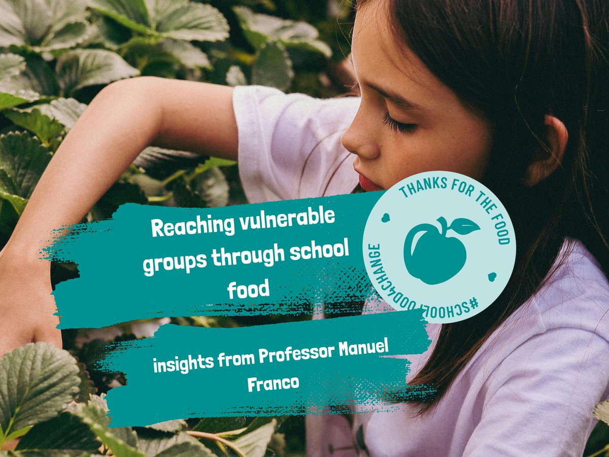 SF4C_Project's tweet image. In our latest interview, Prof. Manuel Franco explains how inclusive school meals can fight inequality, improve health, and build a fairer future across Europe.
🍎 Read more on our website: schoolfood4change.eu/blog/2025/10/0…
