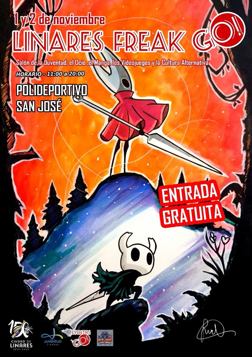 👻🎃HALLOWEEN 2025🎃👻

Nueva edición del Linares Freak Go!!

📆 1 y 2 de noviembre 
📍Polideportivo San José 
🕢 11:00 a 20:00
🎫 Gratuito