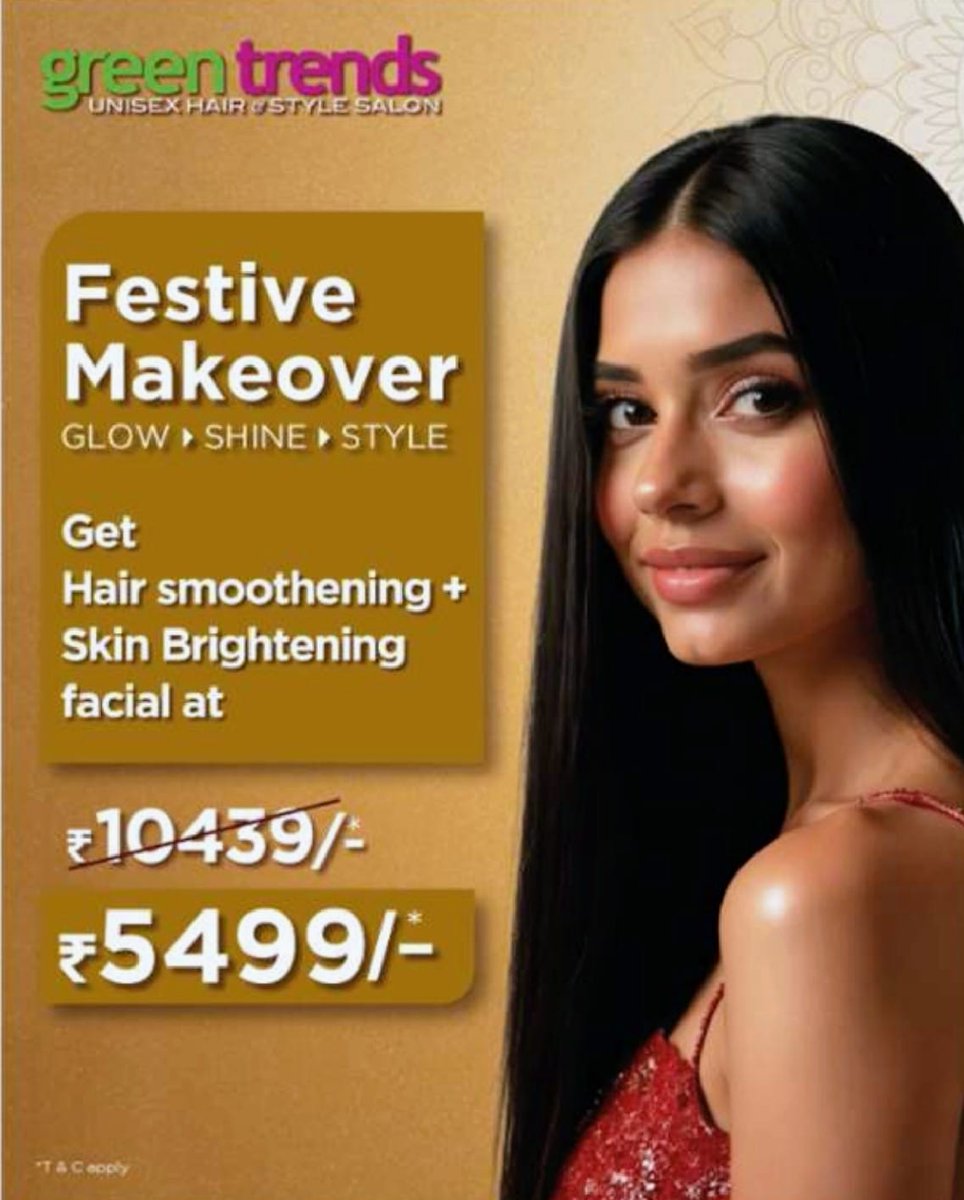 greentrend90436's tweet image. 🌟 Exclusive Diwali Offer at Green Trends Thirupalya! 🌟

💆‍♀️ Pamper yourself with our festive beauty combos and step into the celebrations in style.
📞 Call 9035352300 to reserve your appointment today.
🗓️ Offer valid October 10–31, 2025.

#DiwaliOffer #GreenTrendsThirupalya