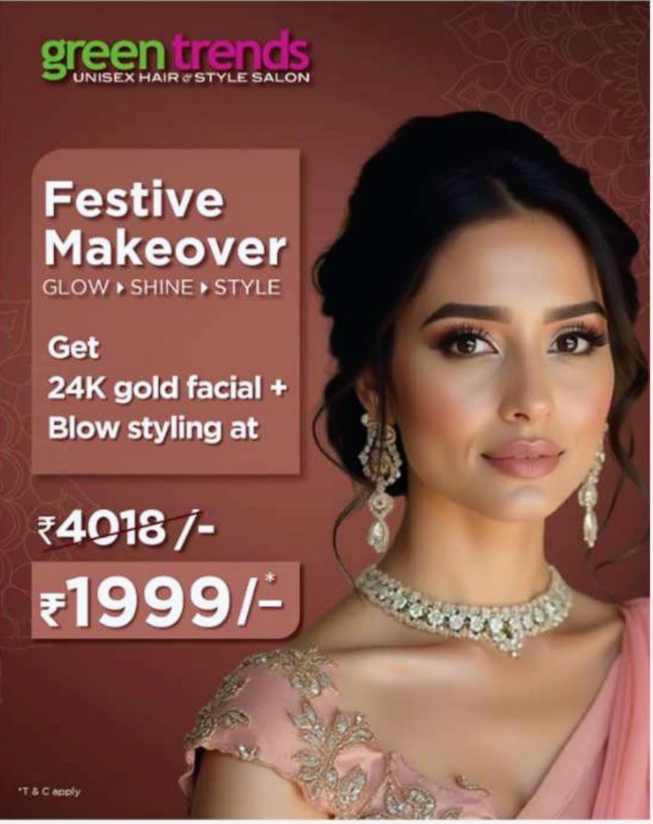 greentrend90436's tweet image. 🌟 Exclusive Diwali Offer at Green Trends Thirupalya! 🌟

💆‍♀️ Pamper yourself with our festive beauty combos and step into the celebrations in style.
📞 Call 9035352300 to reserve your appointment today.
🗓️ Offer valid October 10–31, 2025.

#DiwaliOffer #GreenTrendsThirupalya