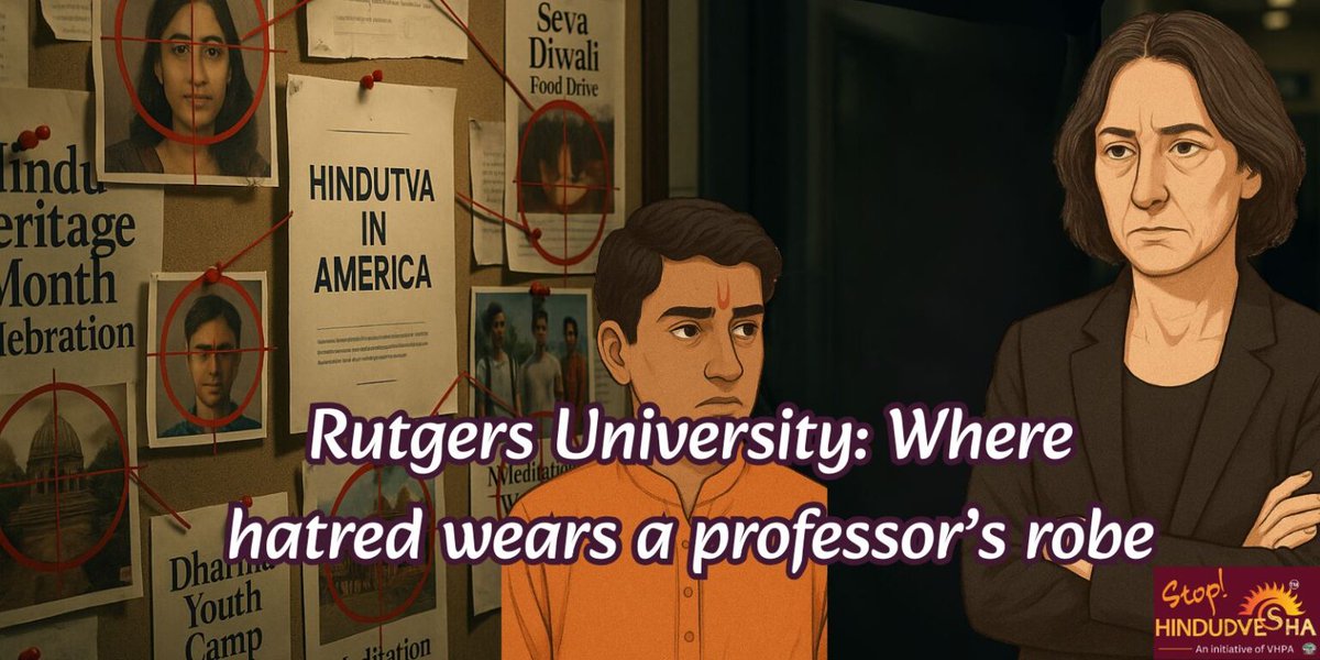 Rutgers’ “Hindutva in America” report is not research — it’s a hit job.
They cherry-picked data, ignored Hindu voices, and branded entire communities as “extremist.”
stophindudvesha.org/hit-job-rutger…
These people have turned Hindu identity into a crime scene, while ignoring the community’s