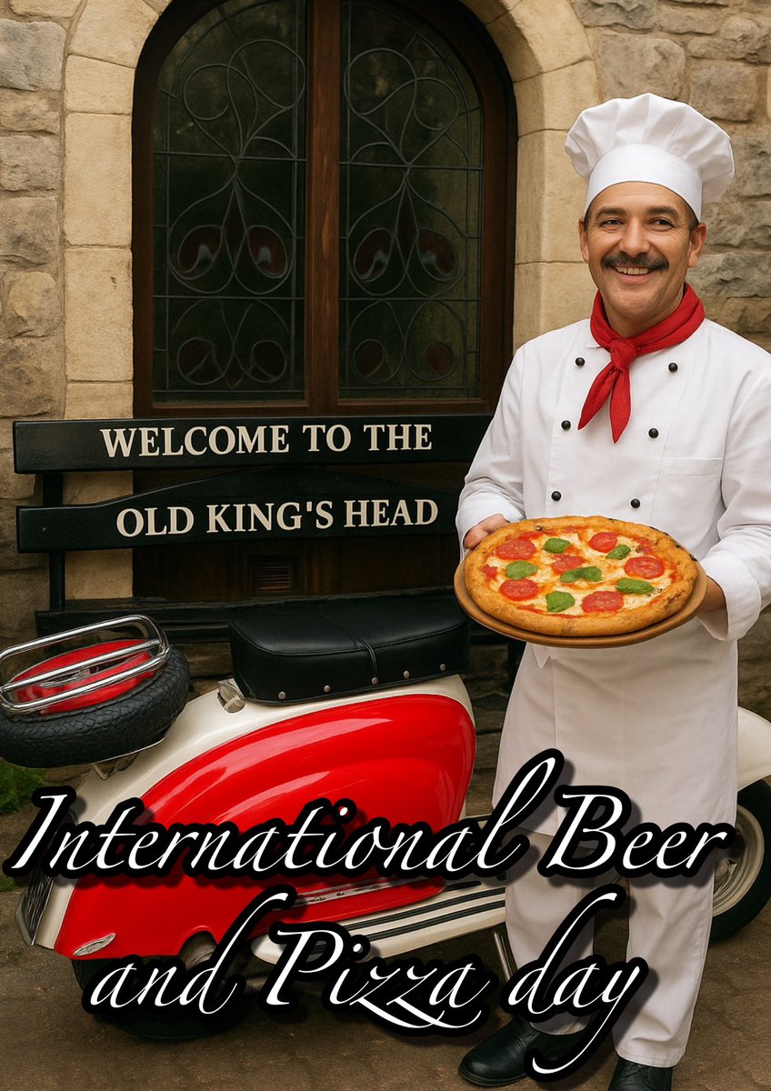 Beer and a pizza £15 on international beer and pizza day.