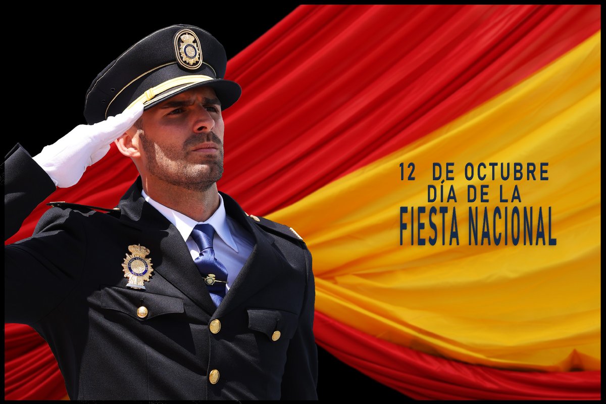 policia's tweet image. ☀️🗓️Hoy no es un domingo cualquiera...
En este #12deOctubre os deseamos un feliz #DíaDeLaFiestaNacional 🇪🇸💙
En la #FiestaNacional celebremos con orgullo nuestra historia, cultura y valores
#DFN25
#SomosTuPolicía