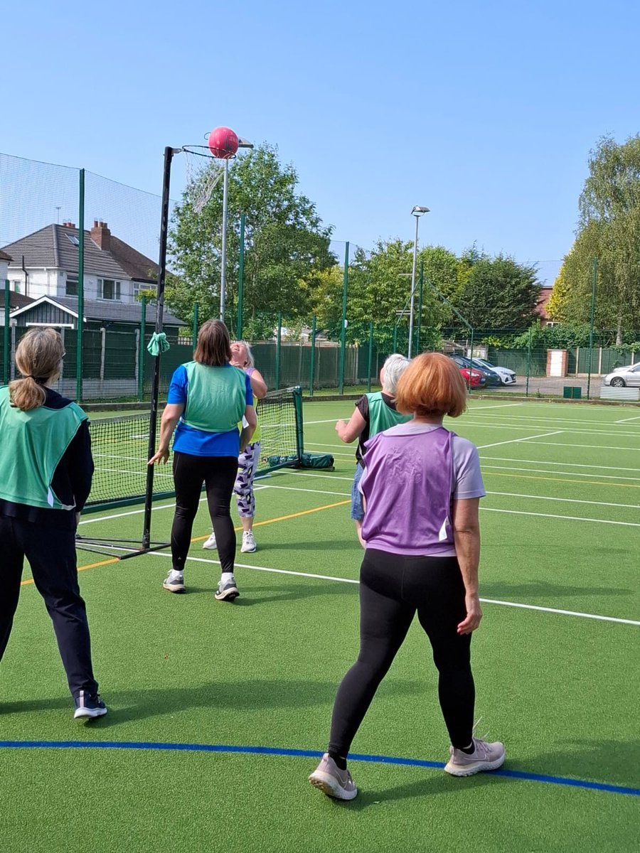 Do you miss playing netball? Start again with walking netball, same game  slower pace! Tues &amp; Wed mornings 9:30 £5 pay and play book here - bookwhen.com/mpsports #WalkingNetball #netball #netballers #netballbirmingham #netballsolihull #solihullmums #retirementliving #hallgreen