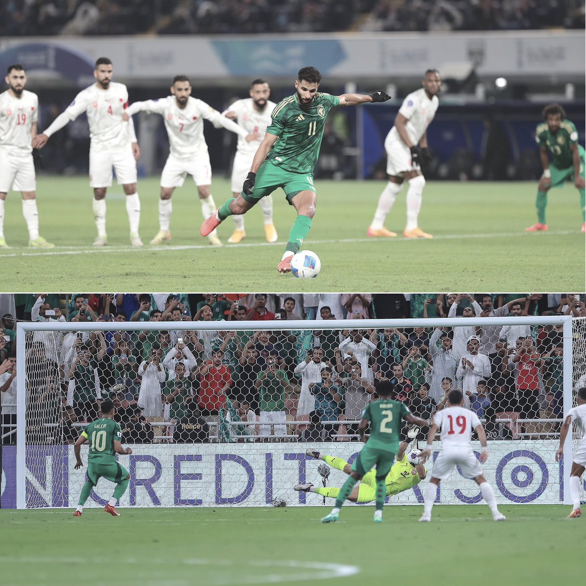 📊 آخر 9 ركلات جزاء للمنتخب السعودي :

✅ • 5 ركلات نفذَّها غير سالم (كلها أهداف 💯)
❌ • 4 ركلات نفَّذها سالم - (3 منها ضائعة) ❗️

بالتَّفصيل :
✅ • (فراس البريكان) 𝐯𝐬 إندونيسيا
✅ • (صالح الشهري) 𝐯𝐬 هايتي
❌ • (سالم الدوسري) 𝐯𝐬 أستراليا
✅ • (سالم الدوسري) 𝐯𝐬