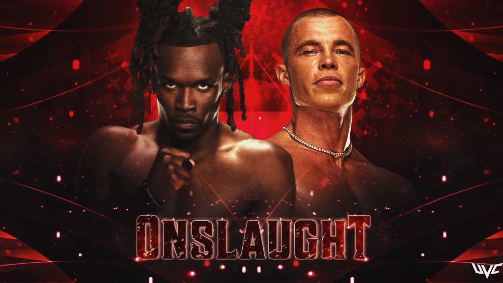 ThisIsUVC's tweet image. Jevon Evans squares off against Kyle Fletcher in a clash of power, skill, and relentless determination! Who will rise and who will fall when these two collide inside the squared circle at WARZONE? Don’t blink — every second counts!