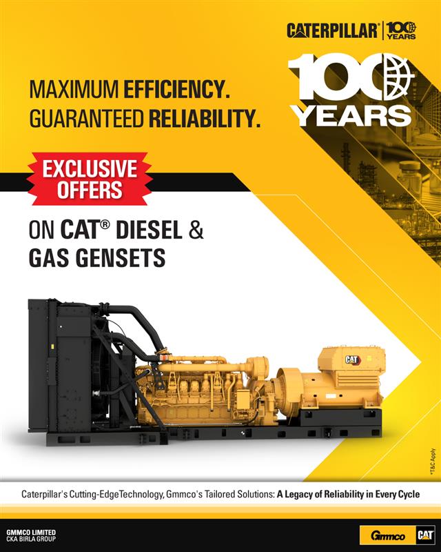 gmmco_cat's tweet photo. Stop settling for standard power solutions. Presenting CAT’s Centennial Offers* on both Diesel and Gas Gensets. 
Swipe to explore the details! 
*T&amp;C Apply 
Contact us: 1800425 2546 
Email id: customersupport@gmmcoindia.com 

#Centennialoffer #Gasgensets #gmmcocat #caterpillar https://t.co/CHmKWNgbHA