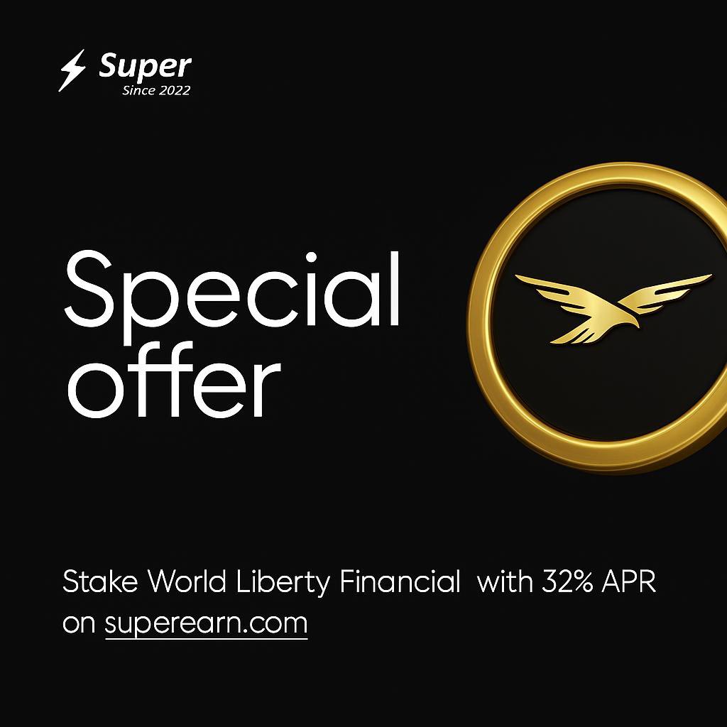 superearncom's tweet photo. Стейкинг @World Liberty Financial ( $WLFI) — 32% годовых (APR)

📈 Ежедневные награды
⚡️ Мгновенный вывод (до 24 часов)
✔️ Доходность — 32% (APR)

👉 Начните прямо сейчас: https://t.co/TCJGO4qI2X
#WLFI #Cryptocurency #defi #staking https://t.co/tdj2SWUUT6